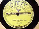 Slow Down JACK EARLS Fool For Lovin' You SUN NMint Orig 78 rpm ROCKABILLY Tops *