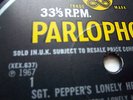 THE BEATLES uk 1967 B/Y Mono SGT PEPPER`S (PMC 7027) EX/EX