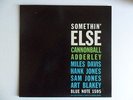 CANNONBALL ADDERLY Somethin' Else BLUE NOTE 1595 MONO W 63RD VG++ HEAR