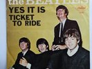 The Beatles '' Ticket To Ride'' Picture Sleeve and vinyl 45 Original
