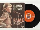 David Bowie FAME / RIGHT 7/45 vinyl single from Portugal