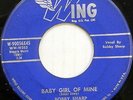 BOBBY SHARP 45 Baby Girl of Mine WING Mod R&B Popcorn #T211