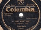 Columbia 14614D BARBECUE BOB It Just Won't Quit 1931 VG+  super rare