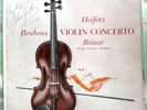 JACHA HEIFETZ FRITZ REINER BRAHMS VIOLIN CONCERTO AUTOGRAPHED RCA VICTOR LM-1903