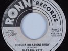 Crossover Soul 45 BARBARA WEST Congratulations Baby RONN HEAR
