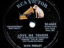 ELVIS PRESLEY on 1956 RCA Victor 20-6643 - Love Me Tender / Anyway You Want Me
