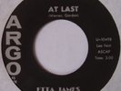 ETTA JAMES   AT LAST   RARE R&B ARGO soul ORIGINAL hit VG++ 45