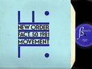 NEW ORDER – MOVEMENT – RARE LP  (JOY DIVISION) on FACTORY FACT 50