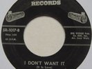ROCKABILLY 45: BOB FRYFOGLE wedge I DON'T WANT IT killer HEAR IT