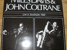 Miles Davis & John Coltrane Live in Stockholm '60 Dragon Rec. Sweden 2 LPs rare