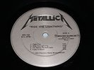 ** METALLICA   RIDE THE LIGHTNING LP   ORIGINAL SILVER MEGAFORCE PRESS NEAR MINT