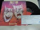 MOTLEY CRUE  SIGNED THEATRE OF PAIN COA  LP ALBUM