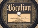 Vocalion 1440 JED DAVENPORT How Long How Long/Cow Cow Blues 1929 RARE