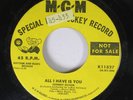 Hear R&B Rocker 45 Johnny Oliver - All I Have Is You / Sing The Blues On Mgm