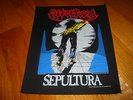 SEPULTURA SCHIZOPHRENIA 1990 RARE VINTAGE BACKPATCH CELTIC FROST KREATOR