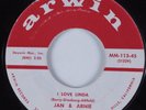 Rock & Roll 45 JAN & ARNIE I Love Linda ARWIN HEAR
