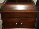 HIS MASTER'S VOICE TABLE GRAMOPHONE c1921 WITH RECORD CABINET FOR 78RPMS