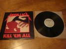 Metallica LP RECORD KILL 'EM ALL 1ST PRESS MEGAFORCE MRI-069 Silver Label