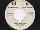 '55 Twin Spin Blues COUSIN LEROY Goin' Back Home/Catfish GROOVE 0123 M- HEAR NOW