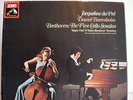 BEETHOVEN THE FIVE CELLO SONATAS DU PRE BARENBOIM EMI SLS 5042 3 LPS BOX NM RARE