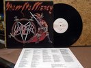 SLAYER-show no mercy-1984 BANZAI orig CANADA LP insert- EX+