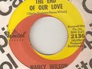 NANCY WILSON The End Of Our Love CAPITOL WIGAN CASINO  NORTHERN SOUL 45