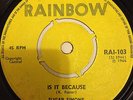 SUGAR SIMONE IS IT BECAUSE / I WANT TO KNOW RAINBOW ROCKSTEADY RARE