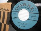 THE CRICKETS baby my heart more than I can say CORAL Rockabilly PROMO 45 CC148