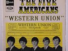 FIVE AMERICANS: Western Union 45 (France, EP w/ PC laminated 'backflaps' cover,