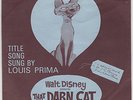 Louis Prima That Darn Cat Rare Walt Disney 45 + PS Promo For JC Penney w/ Intro