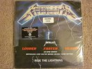 Metallica - Ride The Lightning Blue Vinyl - Unopened - No Shift Knob, Glass