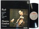 MAURICE GENDRON  / J. S. Bach CELLO SUITES COMPLETE 3LP, NM Phiilps, Korea Press