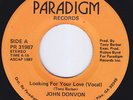 JOHN DONVON Looking For Your Love  modern soul 45 boogie FEW KNOWN