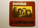 The Doors LA Woman LP Record 71 Elektra Mylar Window Crucifix Sleeve Both VG++