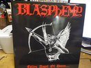 BLASPHEMY BLOOD FALLEN ANGEL OF DOOM W/POSTER AND BOOK  USED LP ANTI-GOTH 069