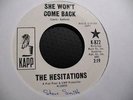 HESITATIONS NORTHERN SOUL 45 WLP KAPP 822 HEAR IT SHE WON'T COME BACK