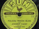 78rpm- SUN 232 - Johnny Cash - Folsom Prison blues / so doggone lonesome