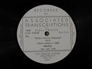  METAL ACETATE EDDIE CANTOR PROGRAM 3/1/1936 RADIO TRANSCRIPTION 78 RPM 
