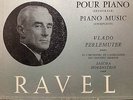 VLADO PERLEMUTER RARE SIGNED  / DEDICATED - RAVEL PIANO COMPLETE VOX 3LP