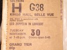 LED ZEPPELIN: 4 FIRST PRESSING LP PLUM LABELS + 1971 CONCERT TICKET