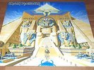 IRON MAIDEN: Powerslave LP CAPITOL RECORDS SJ12321 US 1984 TEXTURED COVER Ex-NM