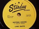 Link Davis Starday 235 78 rpm Record, Sixteen Chicks, 1950's Rockabilly