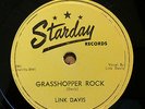 Link Davis Starday 242 78 rpm Record, Grasshopper Rock, 1950's Rockabilly