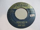 TOMMY SCOTT Freckle Face Gal 45 FEDERAL hillbilly bop 50s VG plays well