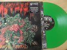 autopsy mental funeral  lp green vinyl  ex/ex   doom /thrash