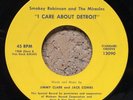 SMOKEY ROBINSON & The MIRACLES I Care About Detroit PRIVATE Single Side 45 SOUL 