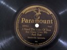 78 Rpm BIDDLEVILLE QUINTETTE I Heard The Voice Of Jesus PARAMOUNT 12396