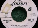 1958 ROCKABILLY EDDIE COCHRAN  C'MON EVERYBODY  PROMO ON LIBERTY RECORDS #55166