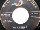 VINCE EVERETT 45 Such a Night ABC-PARAMOUNT 1962 Rockabilly ROCKER #CC748