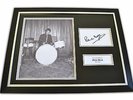 Pete Best Signed Framed Photo 12x16 The Beatles Autograph Memorabilia Display